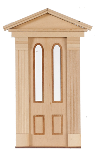 Dollhouse Miniature DOOR - FEDERAL - 2 PALLADIUN LIGHT, 2 PANEL